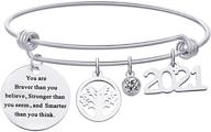 🎓 symbolic graduation bracelet: empowering college girls with inspirational jewelry logo