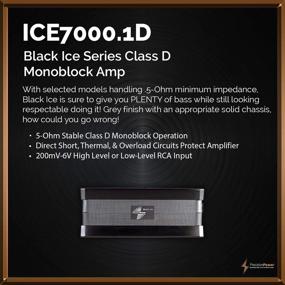 img 1 attached to Precise Power Boost: Black Ice Series ICE7000.1D Monoblock Amplifier (5000W)