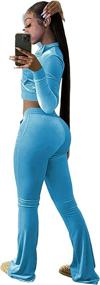 img 3 attached to Natsuki Workout Outfits Sleeve Velour Outdoor Recreation