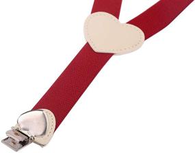 img 2 attached to YJDS Heart Leather Boys' Accessories with Little Suspenders for Enhanced SEO