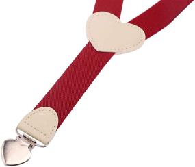 img 1 attached to YJDS Heart Leather Boys' Accessories with Little Suspenders for Enhanced SEO