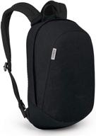 🎒 stylish and compact: osprey packs arcane small black backpack for everyday use logo