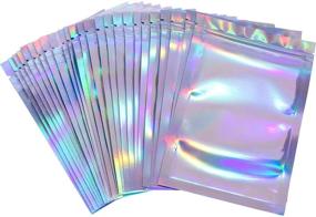 img 4 attached to 🌈 Holographic Food Storage Bags - 100 Pieces, 2 x 3 Inches, Dazzling Packaging for Food Preservation