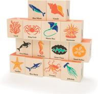 🌊 ocean-themed wooden blocks by uncle goose logo