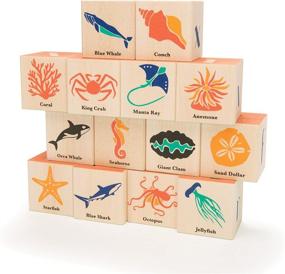 img 3 attached to 🌊 Ocean-themed Wooden Blocks by Uncle Goose