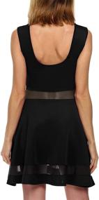 img 2 attached to Zeagoo Womens Sheer Skater Sleeveless