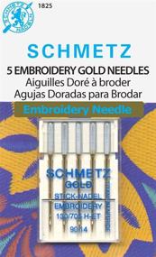 img 1 attached to Schmetz Gold Embroidery Machine Needles Size