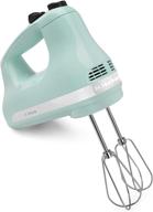 🔵 efficient kitchenaid khm512ic 5-speed ultra power hand mixer in refreshing ice blue logo