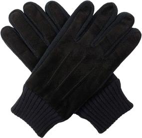 img 4 attached to Bruceriver Leather Touchscreen Gloves Size