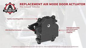 img 1 attached to Enhance Climate Control in Your Lexus Vehicle with Mode HVAC Air Door Actuator - Direct Replacement for 97-05 GS300, GS400, GS430, IS300, RX300, 2002-2010 SC430 - Part # 8710630371, 604-917, 87106-30371, 604917 - Blend Heater Servo Unit