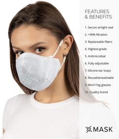 img 3 attached to Enhanced XMask Pro 2.0: Replaceable, Breathable Occupational Health & Safety Products