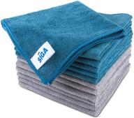 🧺 mr.siga microfiber cleaning cloth, 12-pack, large size: 15.7&quot; x 15.7&quot; logo