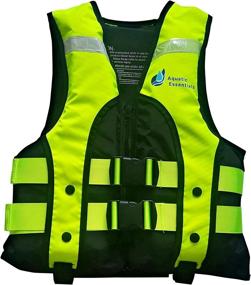 img 4 attached to 🚤 Stay Safe on Water with Aquatic Essential High Visibility ORANGE Life Jacket - Premium Quality Reflective Vest for Adults (Chest Size 40-44in)
