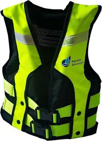 img 3 attached to 🚤 Stay Safe on Water with Aquatic Essential High Visibility ORANGE Life Jacket - Premium Quality Reflective Vest for Adults (Chest Size 40-44in)
