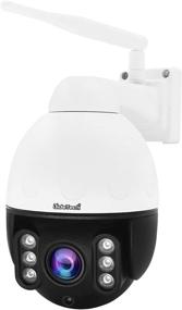 img 4 attached to 📷 JideTech 5MP Outdoor WiFi PTZ IP Camera with 5X Optical Zoom, Pan Tilt, Auto Tracking, 2-Way Audio, Enhanced Night Vision, Smart Detection Alarm, SD Card Slot, and IP66 Waterproof