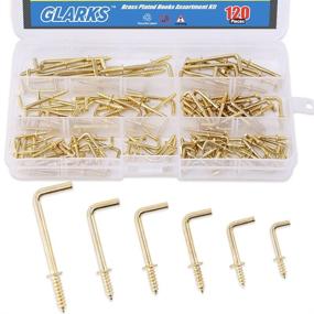 img 4 attached to 🔧 120-Piece Plated Hanging Assortment: Industrial Hardware by Glarks