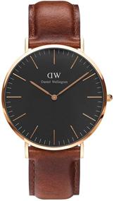 img 4 attached to ⌚ Daniels Wellington Classic St Mawes Watch with Italian Brown Leather Band