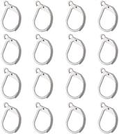 💍 nbeads 100 pcs lever back earrings: stainless steel hoops for earring making logo