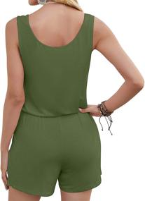 img 1 attached to DouBCQ Womens Sleeveless Jumpsuits Pockets Women's Clothing in Jumpsuits, Rompers & Overalls