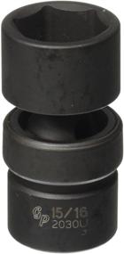 img 1 attached to 🔧 Grey Pneumatic Universal Socket - 1/2" Drive 15/16" Standard Size - Top Quality