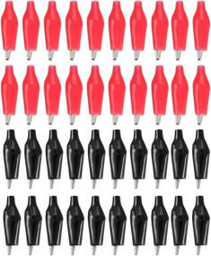img 4 attached to 🔌 40pcs Alligator Clips Clamps with Insulation Cover - Electric Test Clips Helper for Circuit Testing