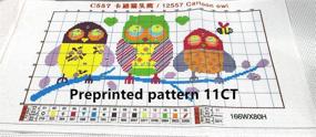 img 2 attached to CaptainCrafts Stamped Preprinted Embroidery Beginner Needlework and Cross-Stitch