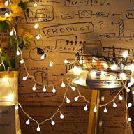 globe string lights 65.6 feet 150 led 8 modes, plug-in fairy string lights for halloween christmas, indoor outdoor wedding bedroom patio party decor, warm white логотип