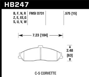 img 1 attached to Тормозные накладки Hawk Performance HP Plus HB247N.575 "Хак