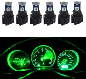 img 4 attached to WLJH 6Pcs T5 73 74 Instrument Cluster Dash Shifter Indicator 3-3030SMD 1