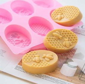img 2 attached to LaVenty 2-Pack Silicone Honey Bee Soap Molds for Homemade Soaps, Lotion Bars, Jello, Bath Bombs, Beeswax, Resin, Chocolate, and Desserts