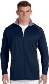 img 4 attached to Champion Double Colorblock Full Jacket Men's Clothing and Shirts