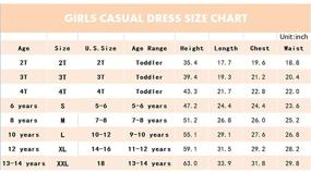 img 1 attached to Noomelfish Girls Summer Knit Short-Sleeve Flare Dresses: Age 2-12, Fun and Fashionable Picks!