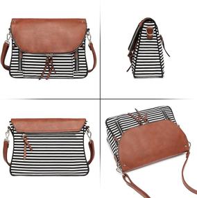 img 2 attached to 👜 Women's Crossbody Bags: Spacious Canvas Travel Purses, Stylish Waterproof Shoulder Messenger Bag for Daily Use