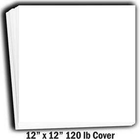 img 3 attached to 📄 Hamilco White Cardstock Scrapbook Paper 12x12 Heavy Weight 120 lb Cover Card Stock – 25 Pack: Perfect for Scrapbooking and Crafting Projects!