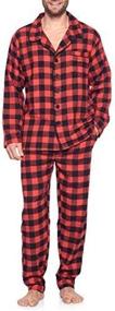 img 1 attached to 👕 Ashford Brooks Plaid Flannel Pajama Set