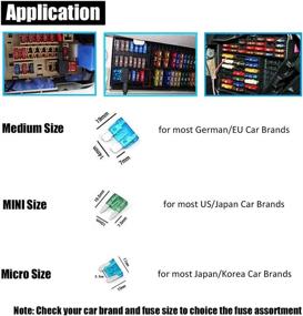 img 1 attached to 🔌 60 Pack 2 Amp ATC Fuse Set with Fuse Puller - Standard Size 2A Blade Style Fuses for Automotive Car Truck Boat