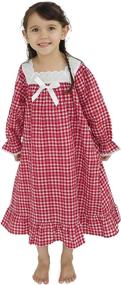 img 4 attached to Nightgowns Vintage Dresses SleepShirt Jammies Girls' Clothing and Dresses