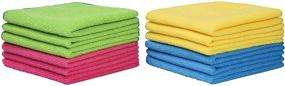img 4 attached to Microfiber Cleaning Washable Absorbent Assorted Household Supplies