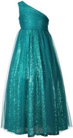 img 4 attached to ✨ Sparkling Rose Sequins: Delightful Pageant Attire for Girls