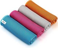 aidea cooling towel 4-pack – microfiber ice towel for yoga, sports, gym, and more! логотип