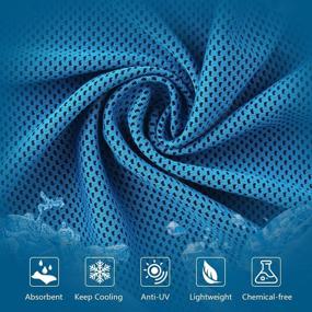 img 3 attached to AIDEA Cooling Towel 4-Pack – Microfiber Ice Towel for Yoga, Sports, Gym, and More!