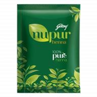 🌿 порошок хны godrej nupur - смесь 9 трав, 120 г (упаковка из 2 штук) логотип