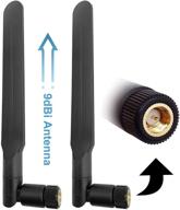📡 high gain 9dbi 4g lte antenna 698-2700mhz omni-directional universal wideband paddle antenna with sma male connector for router, mobile hotspot, and wireless home phone logo