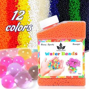 img 4 attached to AINOLWAY High Elastic Water Beads Gel Pearls: Vibrant Orange Crystal Soil for Vase Fillers (40000pcs, 9 Oz)