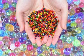 img 2 attached to Жемчужины-гидрогели AINOLWAY High Elastic Water Beads: Яркий оранжевый кристальный грунт для наполнителей вазы (40000 шт, 9 унций)
