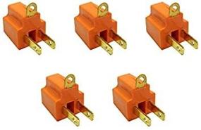 img 4 attached to eDragon Polarized 3 Prong to 2 Prong Grounding Converter for AC Outlet, 5 Pack (ED71583): Enhance Safety and Compatibility in Your Electrical System