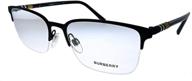 burberry be1323 eyeglasses black rubber logo