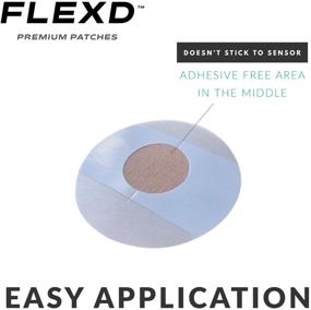 img 2 attached to 🩹 Flexd - Freestyle Adhesive Patches (30 Pcs) - Adhesive Patch Covers for Libre Sensors - Tan