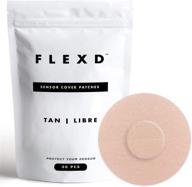 🩹 flexd - freestyle adhesive patches (30 pcs) - adhesive patch covers for libre sensors - tan логотип