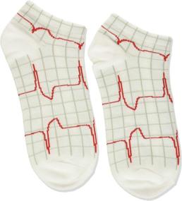 img 2 attached to 🧦 Prestige Medical 377-hrb Nurse Heartbeat Socks, white